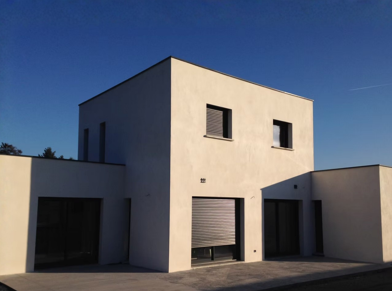 Enduit sur maison neuve