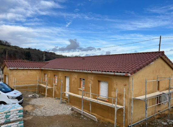 Enduit sur maison neuve